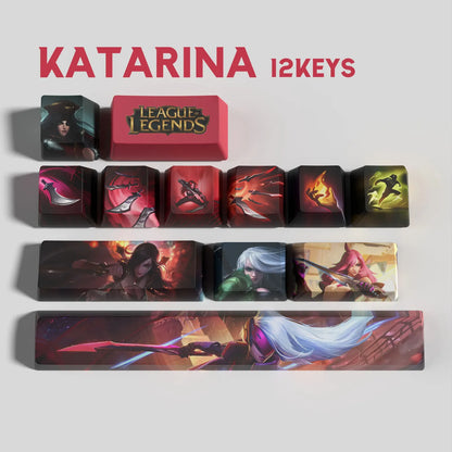 SPECIAL EDITION PixelCaps Katarina KEYCAPS – 30, 14, 12 keys