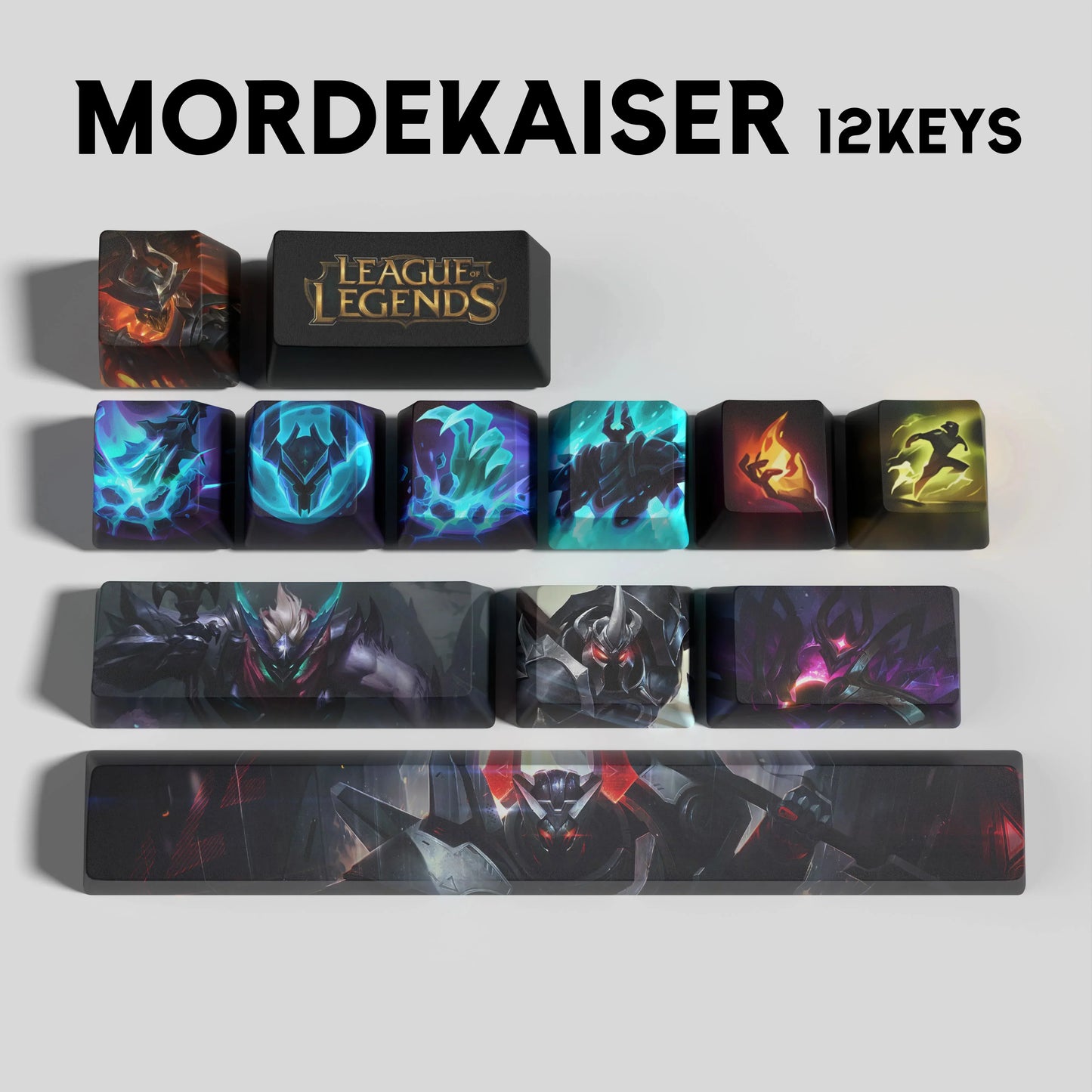 League of Legends Mordekaiser Keycaps – Mechanical Keyboard Gaming Keycap Set | PixelCaps