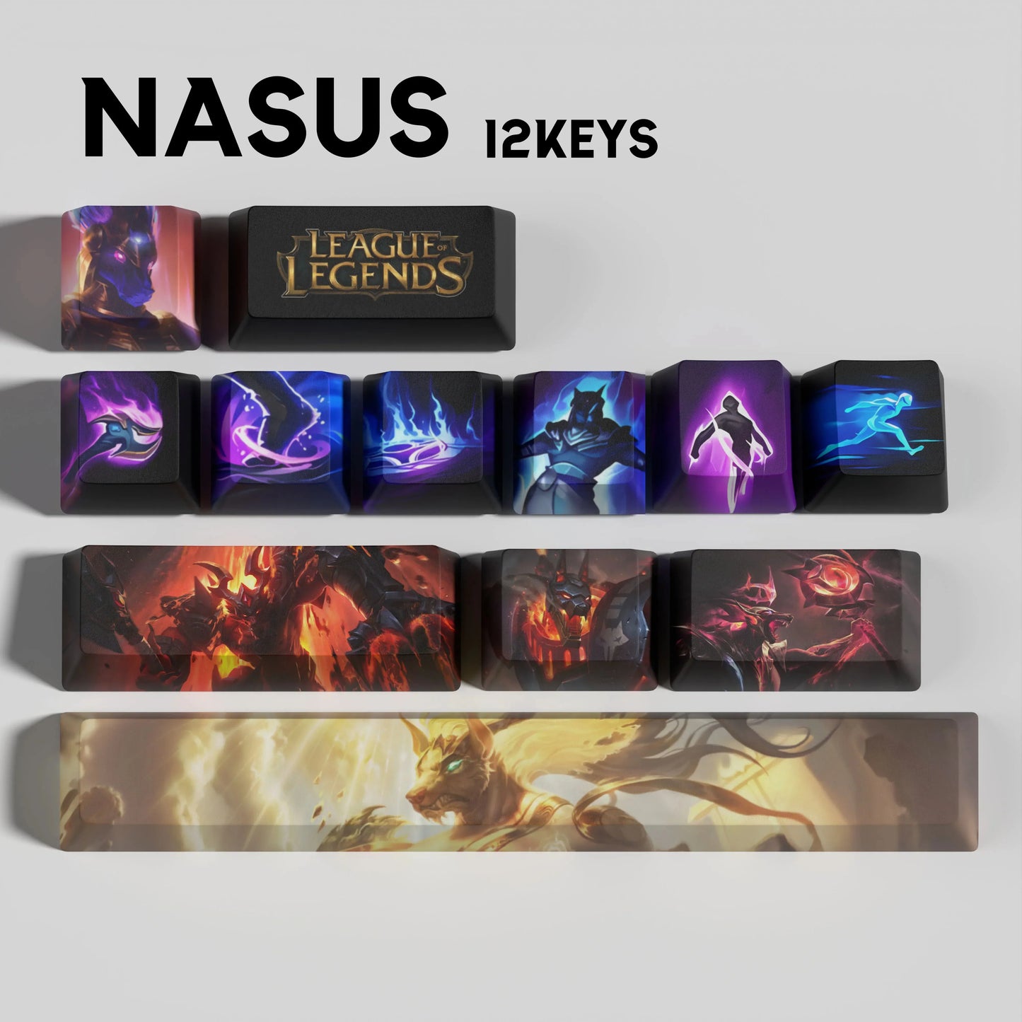 League of Legends Nasus Keycaps – Mechanical Keyboard Gaming Keycap Set | PixelCaps