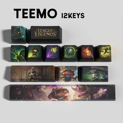 League of Legends Teemo Keycaps – Mechanical Keyboard Gaming Keycap Set | PixelCaps