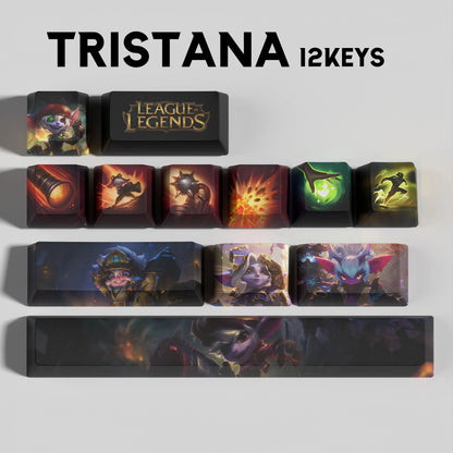 League of Legends Tristana Keycaps – Mechanical Keyboard Gaming Keycap Set | PixelCaps
