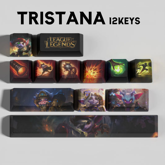 League of Legends Tristana Keycaps – Mechanical Keyboard Gaming Keycap Set | PixelCaps
