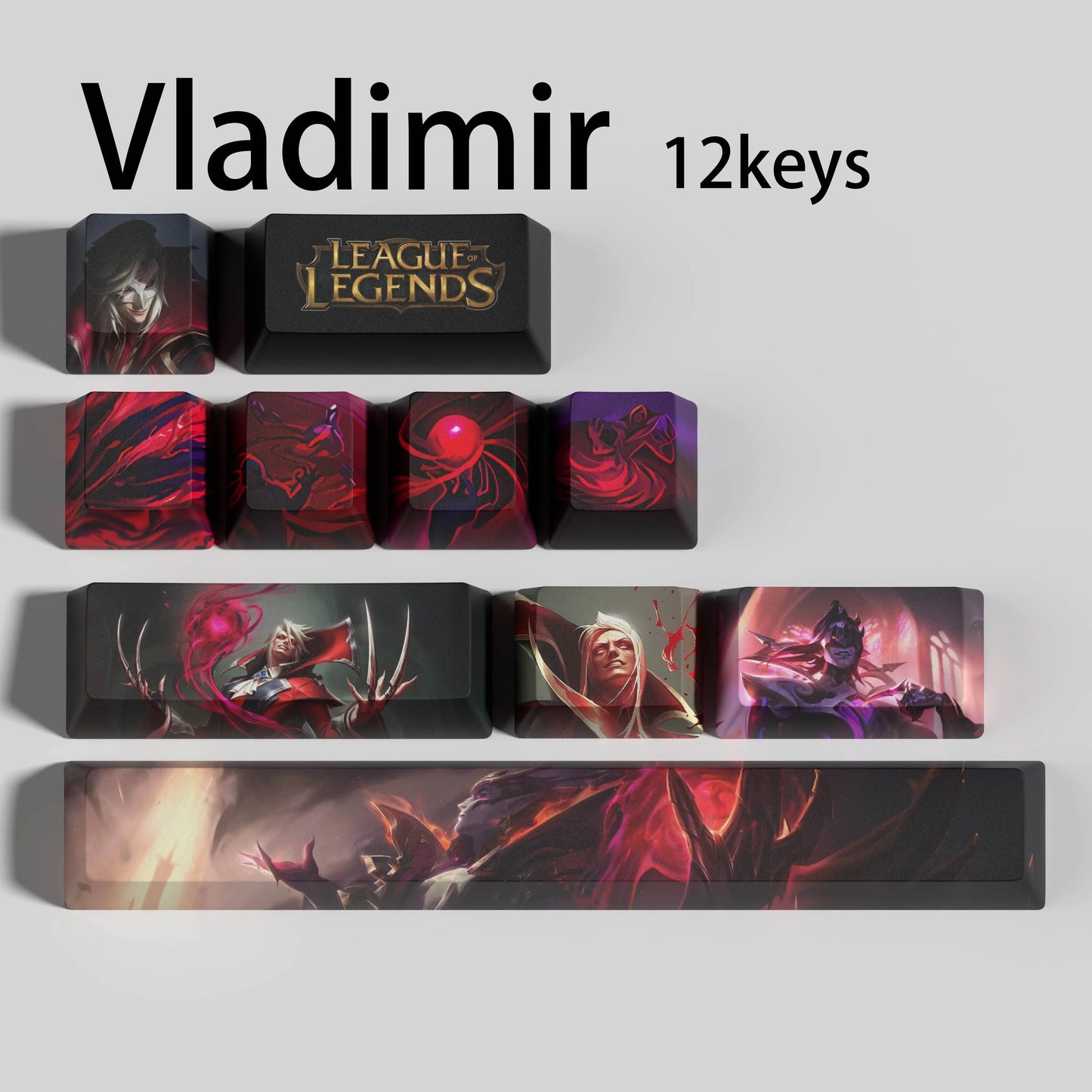 League of Legends Vladimir Keycaps – Mechanical Keyboard Gaming Keycap Set | PixelCaps