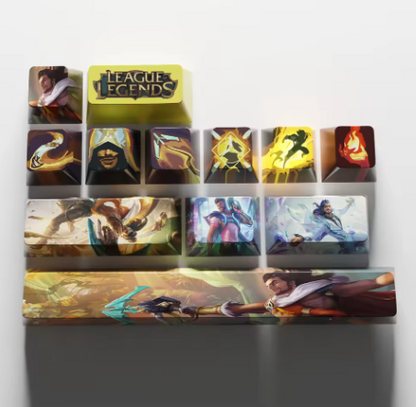 League of Legends Akshan Keycaps – Mechanical Keyboard Gaming Keycap Set | PixelCaps
