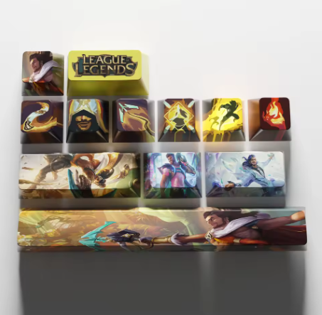 League of Legends Akshan Keycaps – Mechanical Keyboard Gaming Keycap Set | PixelCaps