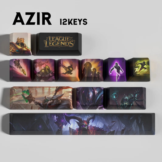 League of Legends Azir Keycaps – Mechanical Keyboard Gaming Keycap Set | PixelCaps