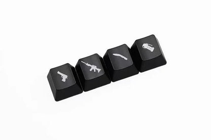 Counter-Strike Black and Red Keycaps