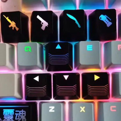 Counter-Strike Black and Red Keycaps