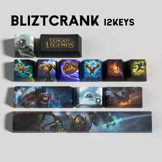League of Legends Blitzcrank Keycaps – Mechanical Keyboard Gaming Keycap Set | PixelCaps