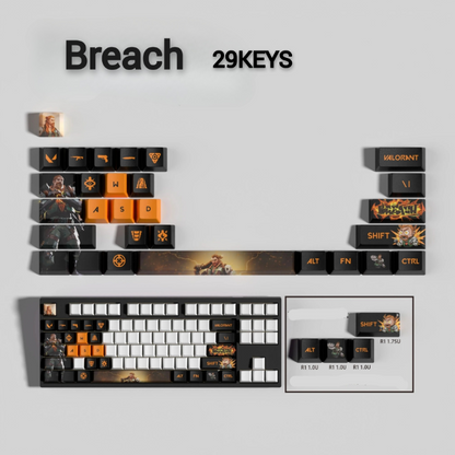 PixelCaps - Breach Keycaps – Limited Edition (29/14 Keys)