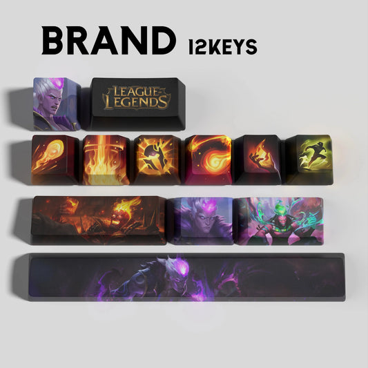 League of Legends Brand Keycaps – Mechanical Keyboard Gaming Keycap Set | PixelCaps