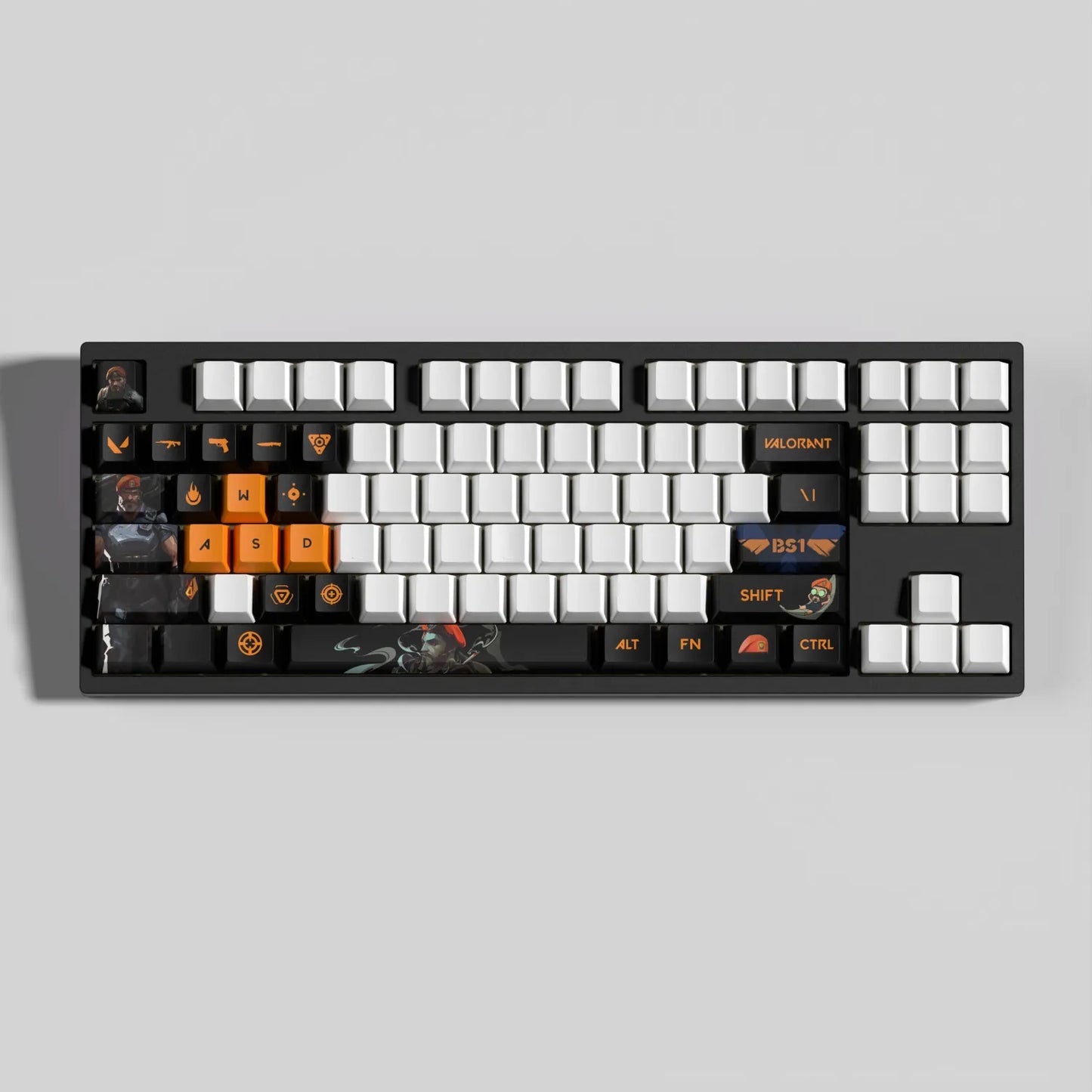 Valorant Brimstone Keycaps – Custom Mechanical Keyboard Keycap Set (29/14 Keys) | PixelCaps
