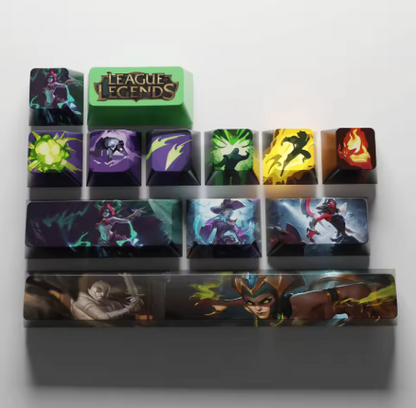 League of Legends Cassiopeia Keycaps – Mechanical Keyboard Gaming Keycap Set | PixelCaps
