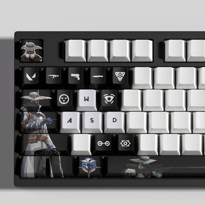 Valorant Cypher Keycaps – Gaming Mechanical Keyboard Keycap Set (29/14 Keys) | PixelCaps