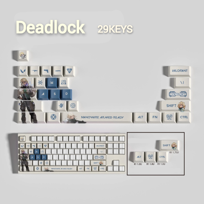 PixelCaps - Deadlock Keycaps – Limited Edition (29/14 Keys)