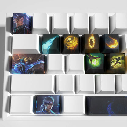 League of Legends Ezreal Keycaps – Mechanical Keyboard Gaming Keycap Set | PixelCaps
