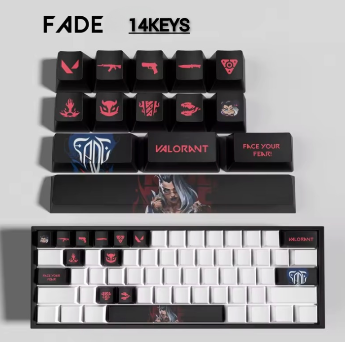 PixelCaps - Fade Keycaps – Limited Edition (29/14 Keys)