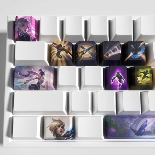 League of Legends Fiora Keycaps – Mechanical Keyboard Gaming Keycap Set | PixelCaps