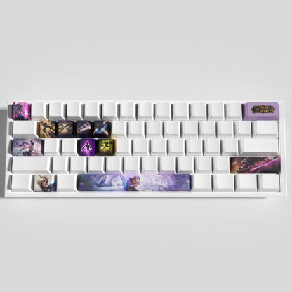 League of Legends Fiora Keycaps – Mechanical Keyboard Gaming Keycap Set | PixelCaps