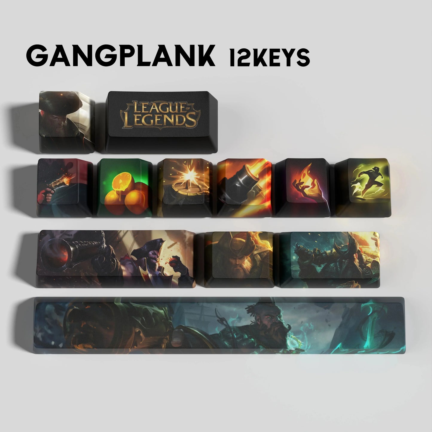 League of Legends Gangplank Keycaps – Mechanical Keyboard Gaming Keycap Set | PixelCaps