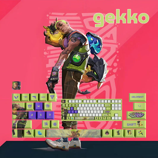 PixelCaps - Gekko Keycaps – Limited Edition (29/14 Keys)
