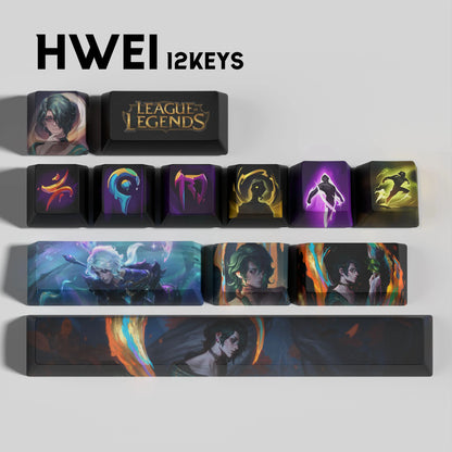 League of Legends Hwei Keycaps – Mechanical Keyboard Gaming Keycap Set | PixelCaps