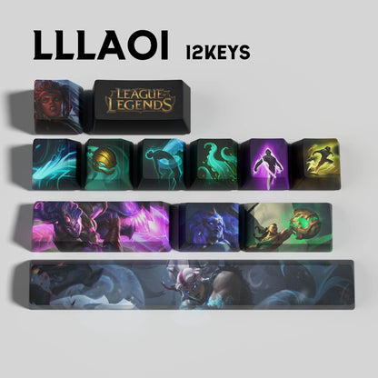 League of Legends Illaoi Keycaps – Mechanical Keyboard Gaming Keycap Set | PixelCaps
