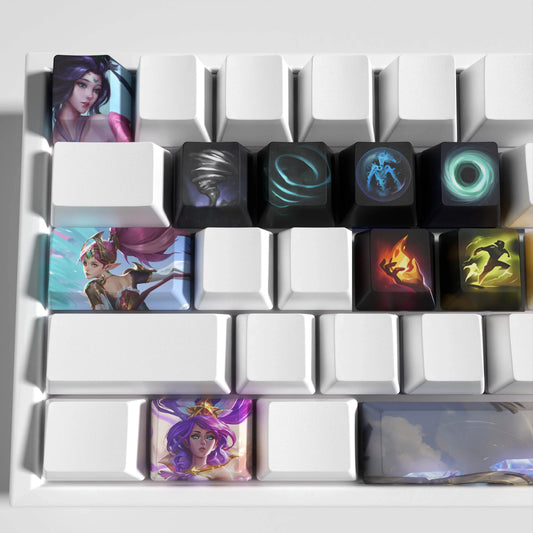 League of Legends Janna Keycaps – Mechanical Keyboard Gaming Keycap Set | PixelCaps
