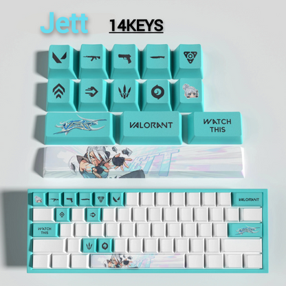 PixelCaps - Jett Keycaps – Limited Edition (29/14 Keys)