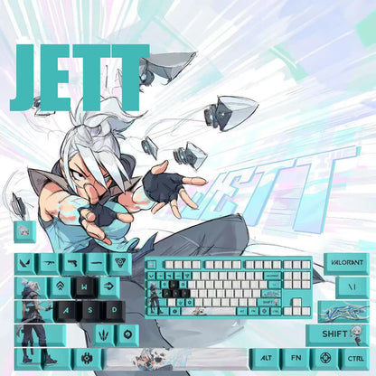PixelCaps - Jett Keycaps – Limited Edition (29/14 Keys)