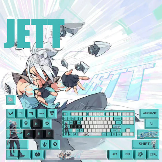 PixelCaps - Jett Keycaps – Limited Edition (29/14 Keys)