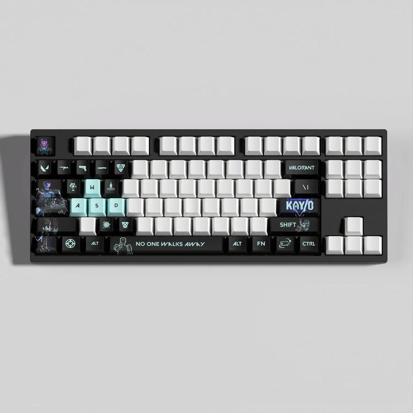 Valorant KAY/O Keycaps – Mechanical Keyboard Gaming Keycap Set (29/14 Keys) | PixelCaps