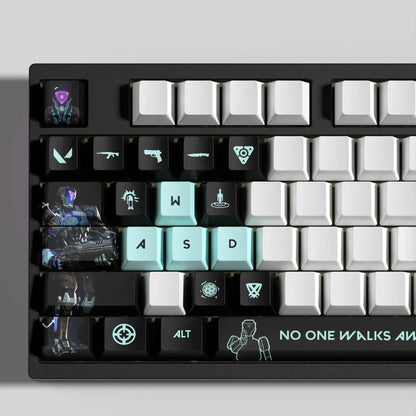 Valorant KAY/O Keycaps – Mechanical Keyboard Gaming Keycap Set (29/14 Keys) | PixelCaps