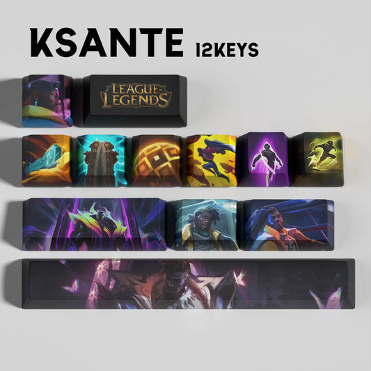 League of Legends K’Sante Keycaps – Mechanical Keyboard Gaming Keycap Set | PixelCaps