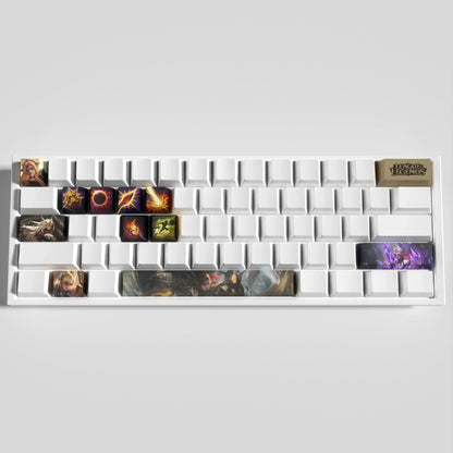 League of Legends Leona Keycaps – Mechanical Keyboard Gaming Keycap Set | PixelCaps