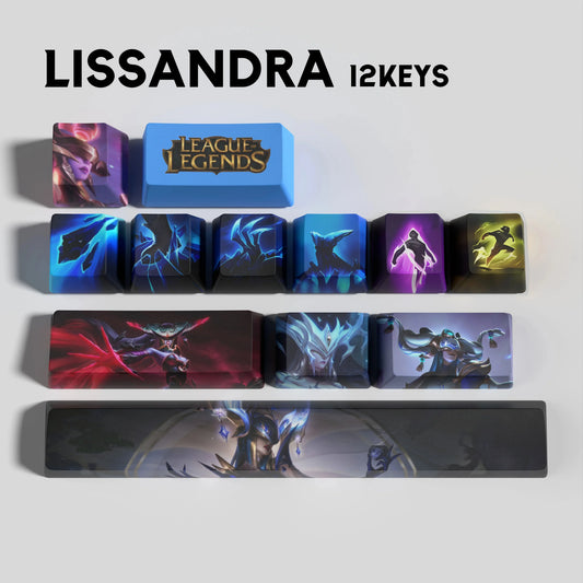 League of Legends Lissandra Keycaps – Mechanical Keyboard Gaming Keycap Set | PixelCaps