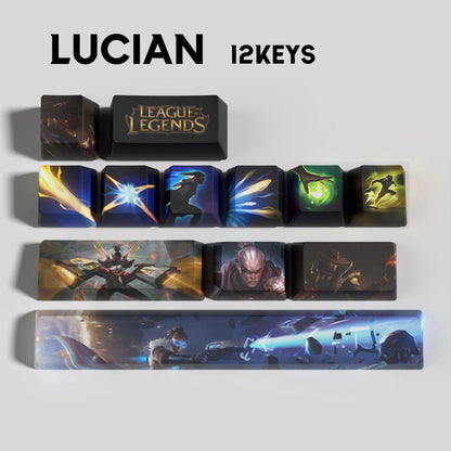 League of Legends Lucian Keycaps – Mechanical Keyboard Gaming Keycap Set | PixelCaps