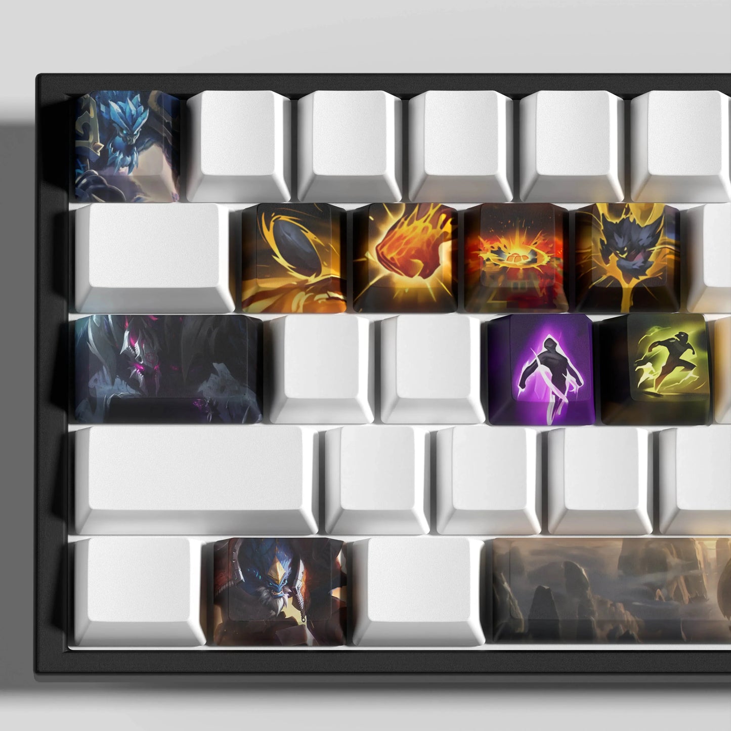 League of Legends Malphite Keycaps – Mechanical Keyboard Gaming Keycap Set | PixelCaps
