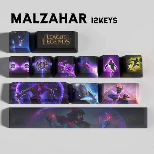 League of Legends Malzahar Keycaps – Mechanical Keyboard Gaming Keycap Set | PixelCaps