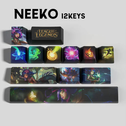 League of Legends Neeko Keycaps – Mechanical Keyboard Gaming Keycap Set | PixelCaps
