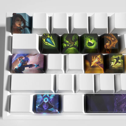 League of Legends Nidalee Keycaps – Mechanical Keyboard Gaming Keycap Set | PixelCaps