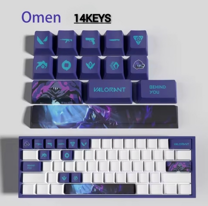 PixelCaps - Omen Keycaps – Limited Edition (29/14 Keys)