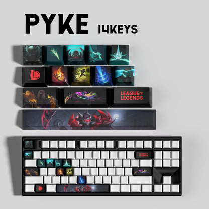 League of Legends Pyke Keycaps – Mechanical Keyboard Gaming Keycap Set (30 / 14 / 12 Keys) | PixelCaps
