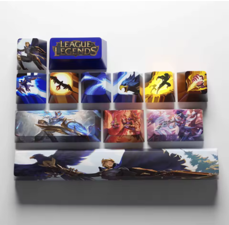 League of Legends Quinn Keycaps – Mechanical Keyboard Gaming Keycap Set | PixelCaps