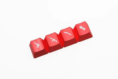Counter-Strike Black and Red Keycaps