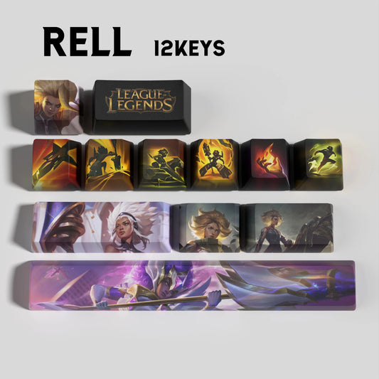 League of Legends Rell Keycaps – Mechanical Keyboard Gaming Keycap Set | PixelCaps