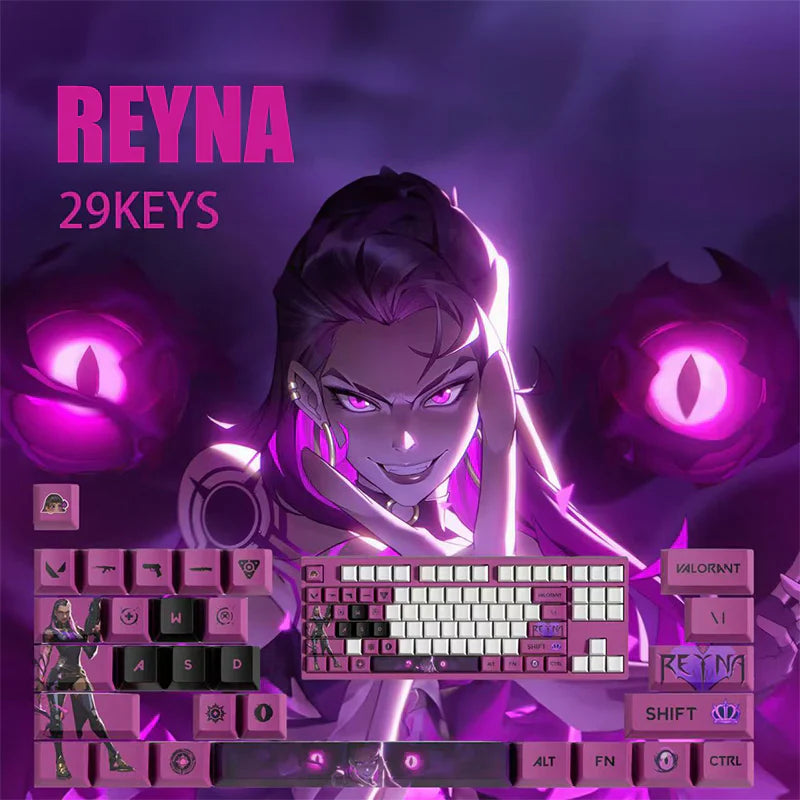 PixelCaps - Reyna Keycaps – Limited Edition (29/14 Keys)