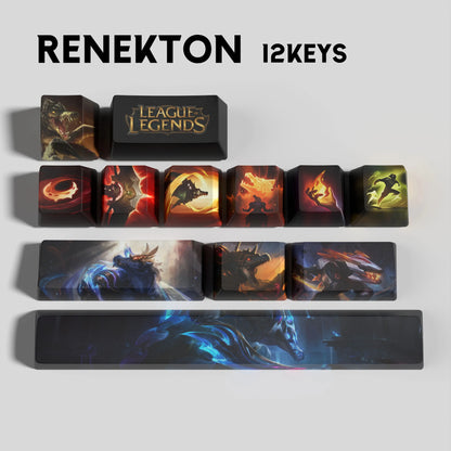 League of Legends Renekton Keycaps – Mechanical Keyboard Gaming Keycap Set | PixelCaps