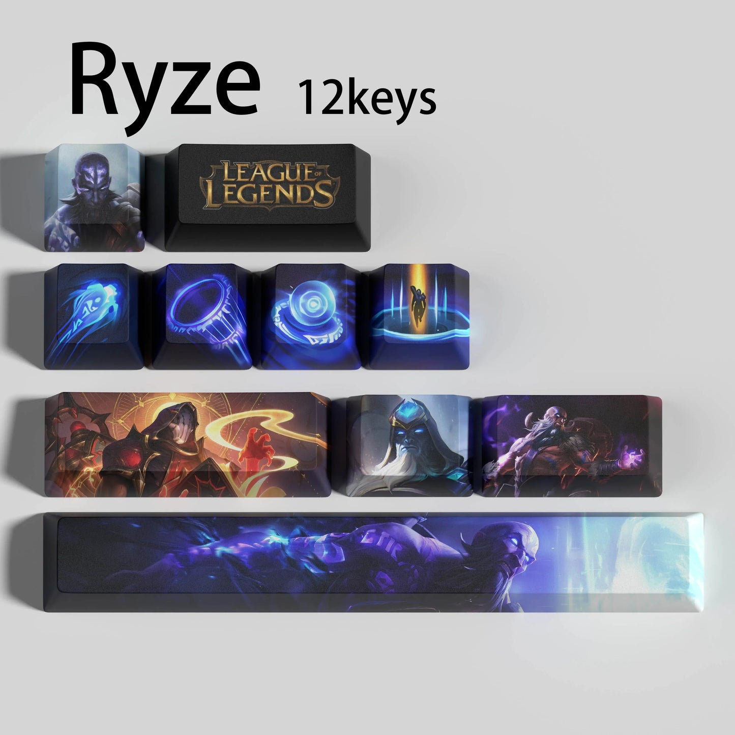 League of Legends Ryze Keycaps – Mechanical Keyboard Gaming Keycap Set | PixelCaps