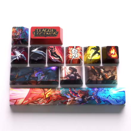 League of Legends Samira Keycaps – Mechanical Keyboard Gaming Keycap Set | PixelCaps